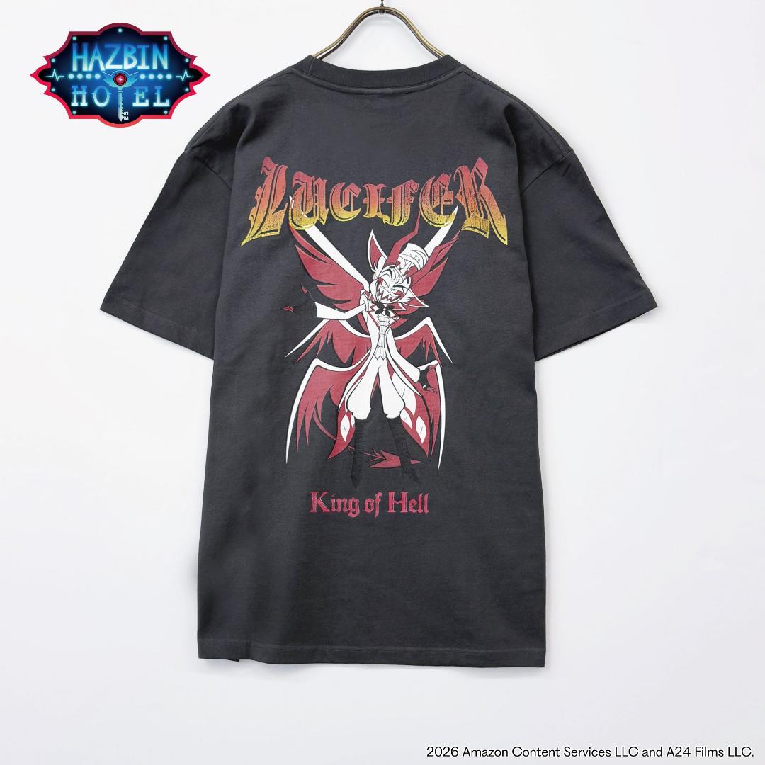 Hazbin Hotel ハズビンホテル ルシファー "KING OF HELL" Tシャツ 各種の画像