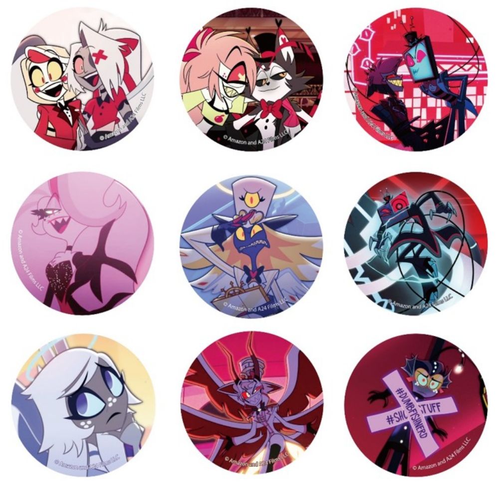 Hazbin Hotel ハズビンホテル シーズン２ シークレット缶バッジ C 全9種類 ランダム商品の画像