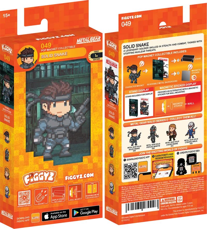 FiGGYZ マグネットディスプレイフィギュア Metal Gear Solid 1 - Solid Snake #49の画像