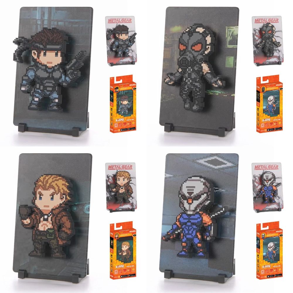 【4点セット】FiGGYZ マグネットディスプレイフィギュア Metal Gear Solid 1 Wave 1の画像