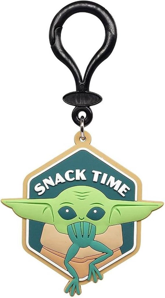 スターウォーズ Star Wars マンダロリアン グローグー カエルもぐもぐ SNACK TIME PVCラバー風キーホルダー の画像