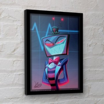 Hazbin Hotel ハズビンホテル フレーム付きポスター ヴォックス ポートレイト VOX  30x40センチの画像