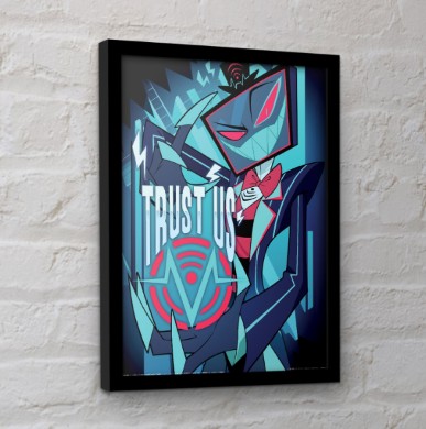 Hazbin Hotel ハズビンホテル フレーム付きポスター ヴォックス TRUST US VOX  30x40センチの画像
