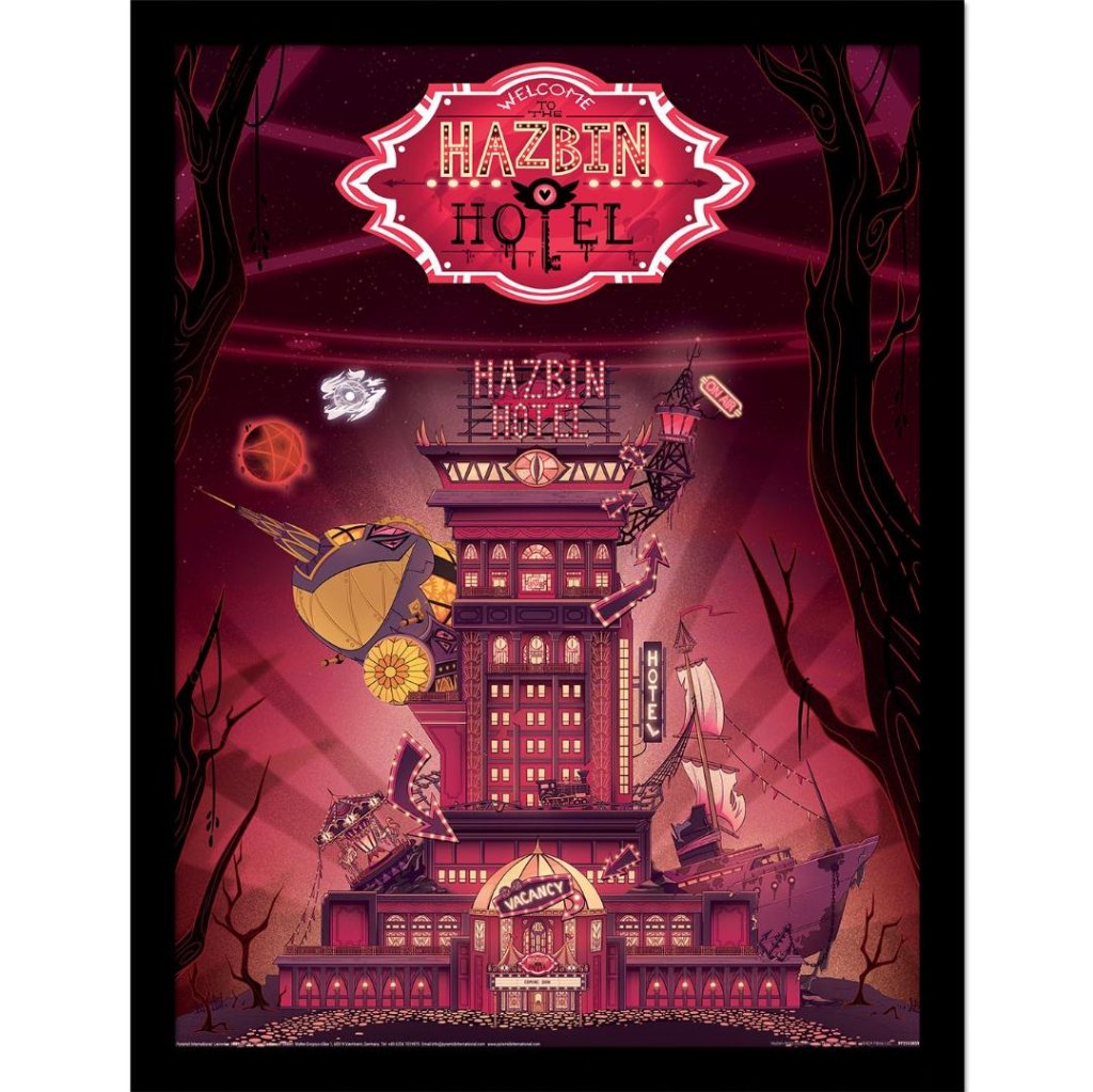 Hazbin Hotel ハズビンホテル フレーム付きポスター シーズン1 ホテル キーアート 30x40センチの画像