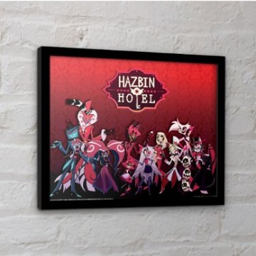 Hazbin Hotel ハズビンホテル フレーム付きポスター シーズン1 メンバー集合 30x40センチの画像
