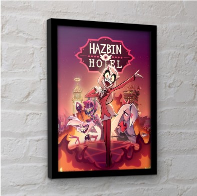 Hazbin Hotel ハズビンホテル フレーム付きポスター シーズン1 ヒーローアート 30x40センチの画像