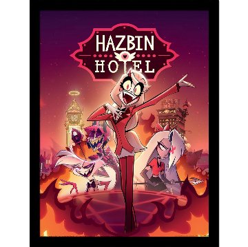 Hazbin Hotel ハズビンホテル フレーム付きポスター シーズン1 ヒーローアート 30x40センチの画像