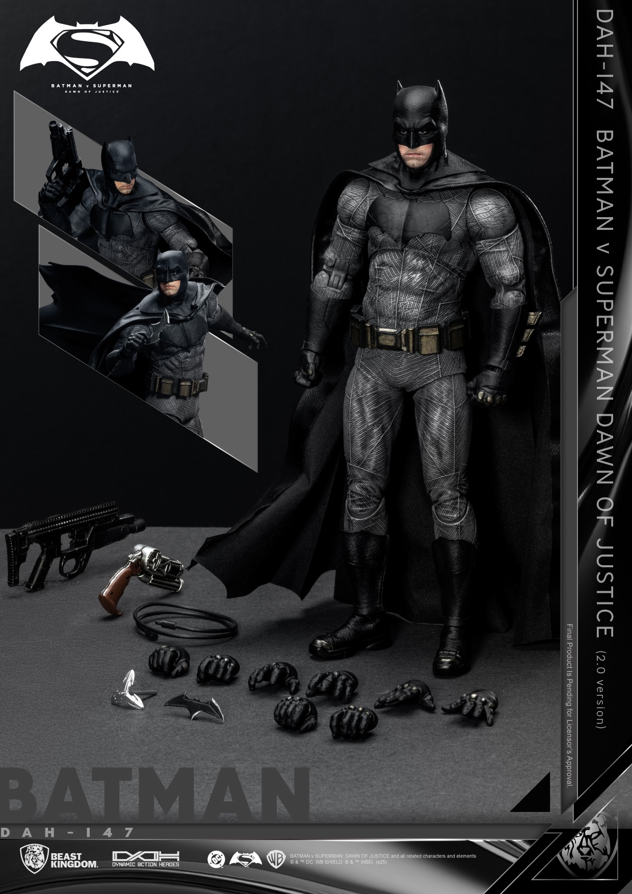 Beast Kingdom DAH-147 バットマン vs スーパーマン ジャスティスの誕生 バットマン 2.0 1:9 Scale アクションフィギュアの画像