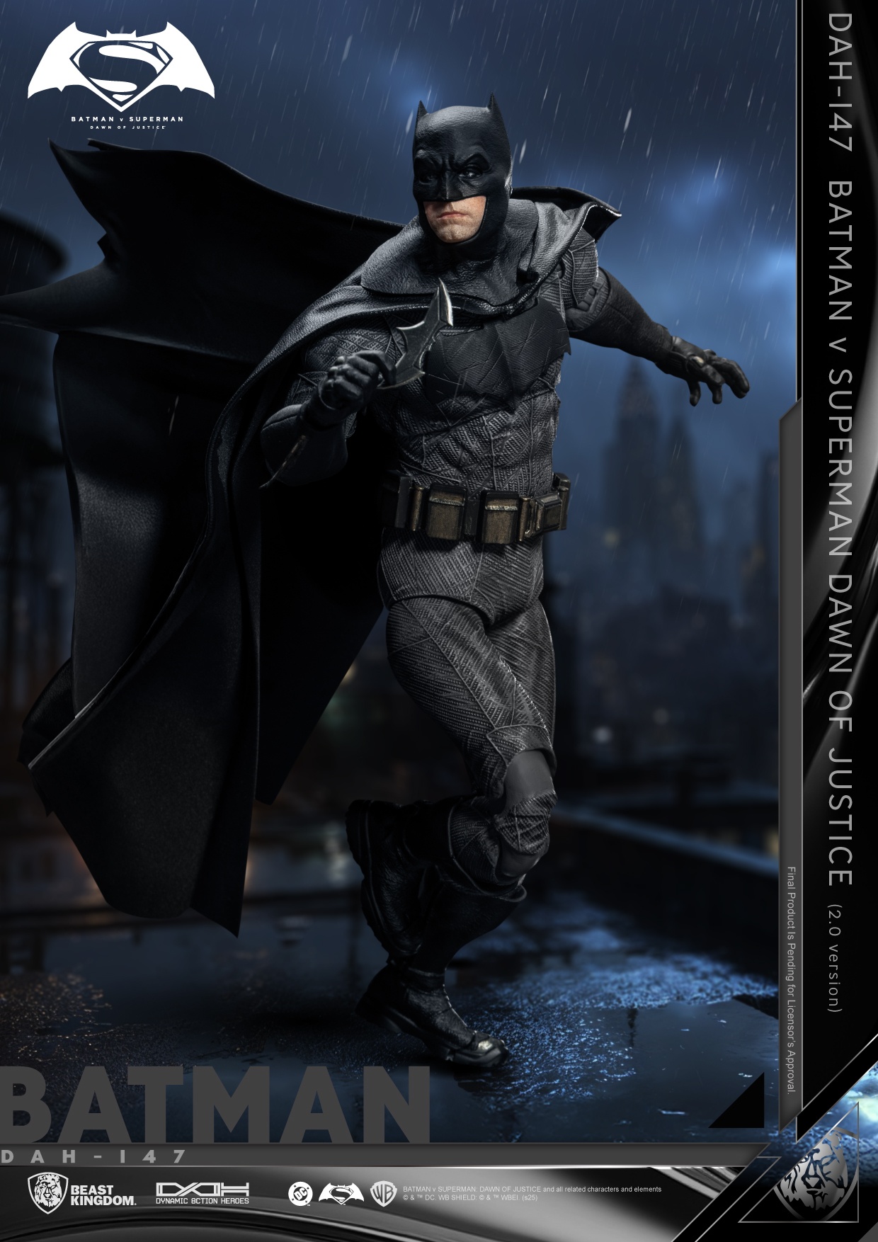 Beast Kingdom DAH-147 バットマン vs スーパーマン ジャスティスの誕生 バットマン 2.0 1:9 Scale アクションフィギュアの画像