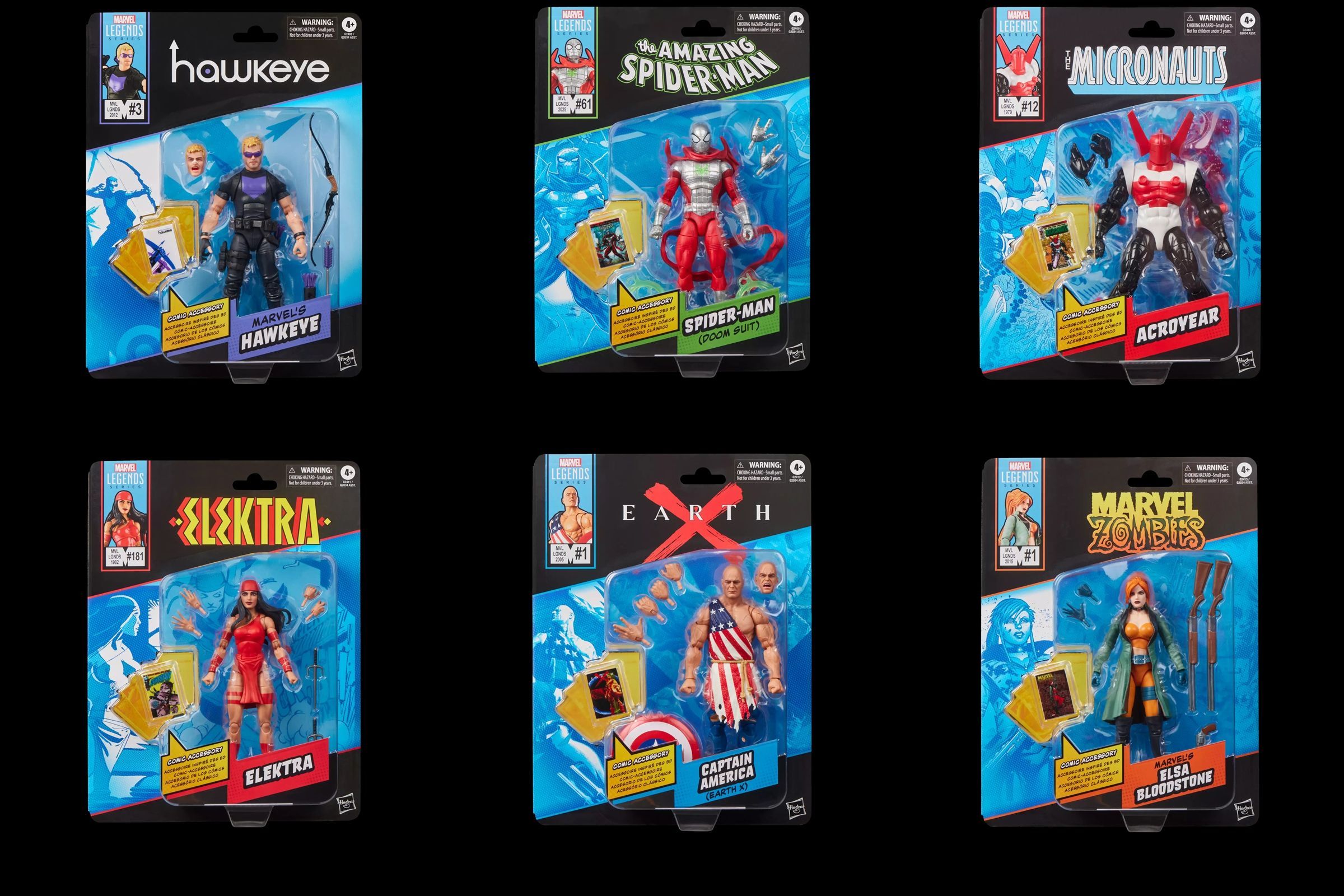 Marvel Legends Comics-Inspired ホークアイ Assortment 6点セットの画像
