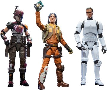 Star Wars TVC Lothal Rebels Sabine Wren Ezra Bridger Kana Jarrus 3-Packの画像