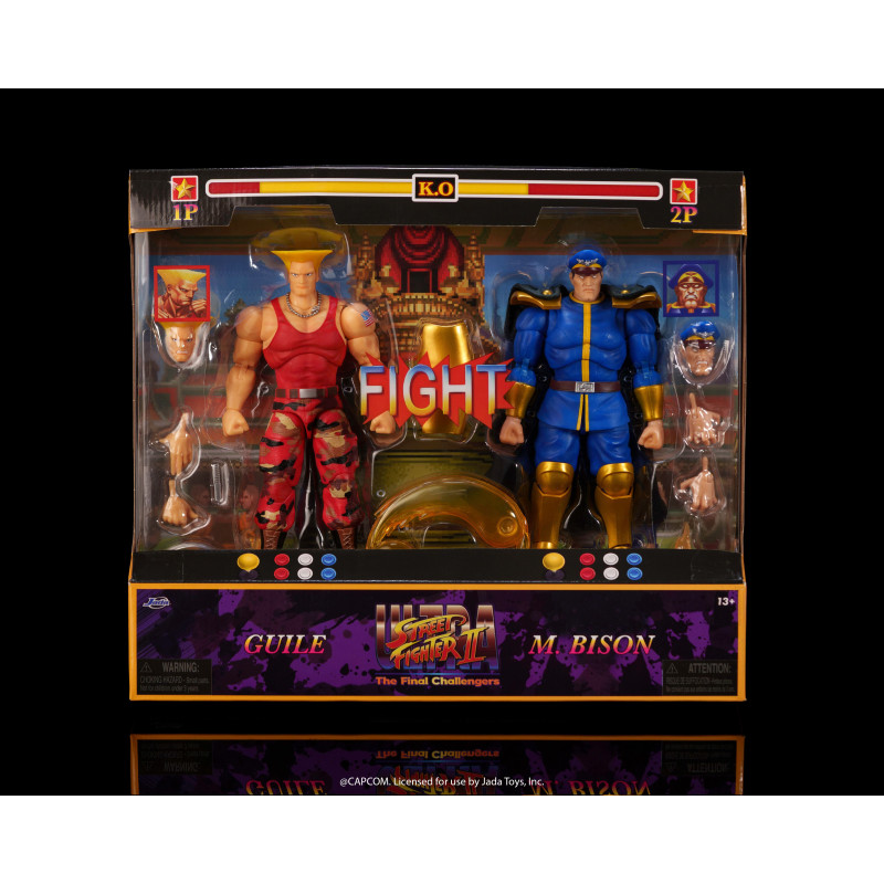 ストリートファイター２ ガイル vs ベガ 2-Pack Guile M.Bison ６インチアクションフィギュアの画像