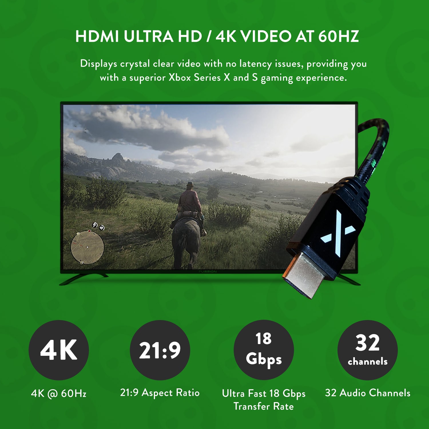 Xbox Series X and Series S 4K Ultra HD HDMI Cable画像