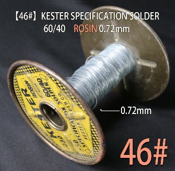 【46#】KESTER SPECIFICATION SOLDER  60/40　ROSIN  0.72mm  50cm = 680円画像