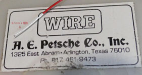【258#】A.E. Petsche Co. WIRE 快感〔50cm〕の画像