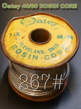 【267#】Oatey ROSIN SOLDER　　6cm = 600円の画像