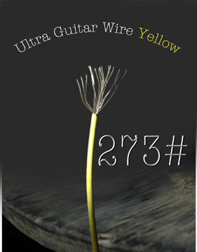 【273#】ウルトラ黄色 （Ultra Guitar Wire） 1m = 900円の画像