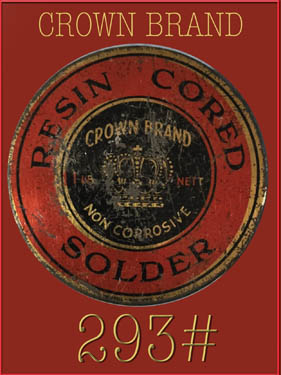 【293#】Crown Brand Resin Cored Solder 4cm = 1.280円の画像