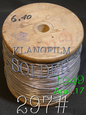 【297#】30年に一度、1949年Klangfilmハンダ    5cm = 325円 の画像