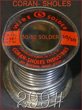 【299#】CORAN-SHOLES ハンダ　　3cm = 1.650円の画像