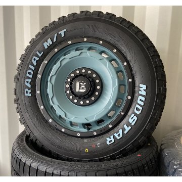 車検対応 200系ハイエース レジアスエース タイヤホイールセット 16インチ SwaGGer スワッガー MUDSTAR Radial MT 215/65R16 ホワイトレターの画像