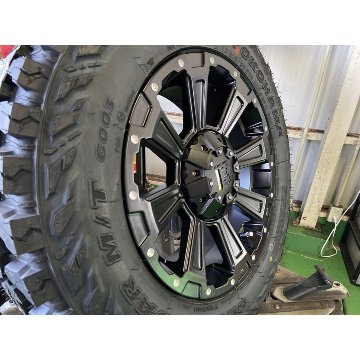 D5 RAV4 エクストレイル アウトランダー タイヤホイールセット 16インチ DeathRock ヨコハマタイヤ ジオランダー MT G003 215/70R16 225/70R16の画像