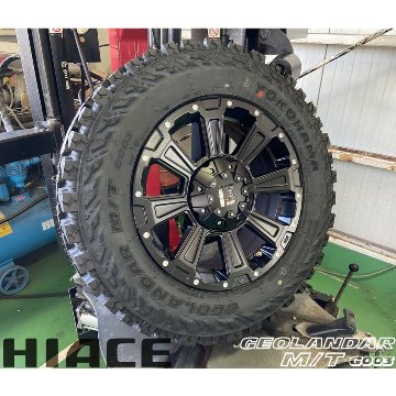 D5 RAV4 エクストレイル アウトランダー タイヤホイールセット 16インチ DeathRock ヨコハマタイヤ ジオランダー MT G003 215/70R16 225/70R16の画像