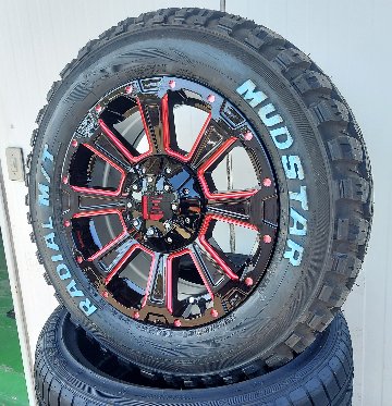 デリカD5 エクストレイル RAV4 クロスロード タイヤホイールセット 16インチ DeathRock MUDSTAR Radial MT 215/70R16 225/70R16の画像