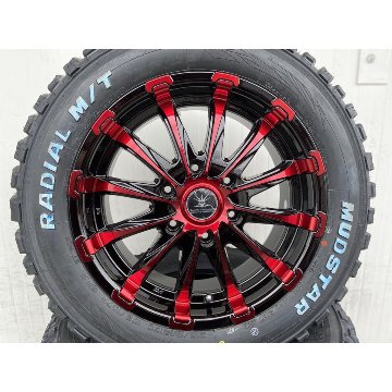 車検対応 200系ハイエース レジアスエース タイヤホイールセット 16インチ バウンティコレクション BD12 MUDSTAR Radial MT 215/60R17 ホワイトレターの画像