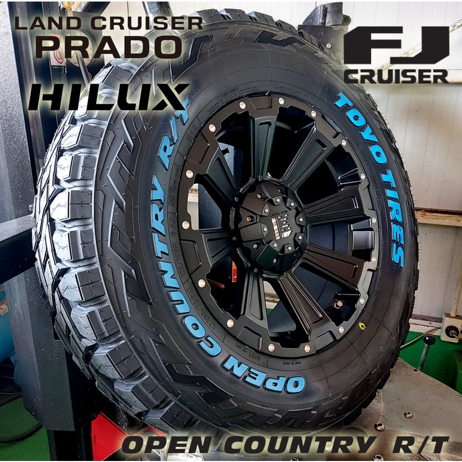 プラド ハイラックス FJ H3 タイヤホイールセット 17インチ DeathRock TOYO OPENCOUNTYR RT 265/65RR17 265/70R17 285/70R17の画像