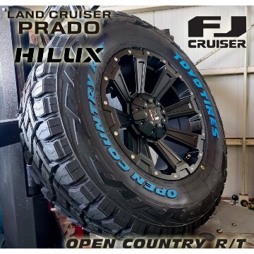 プラド ハイラックス FJ H3 タイヤホイールセット 17インチ DeathRock TOYO OPENCOUNTYR RT 265/65RR17 265/70R17 285/70R17の画像