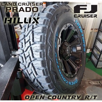 プラド ハイラックス FJ H3 タイヤホイールセット 17インチ DeathRock TOYO OPENCOUNTYR RT 265/65RR17 265/70R17 285/70R17の画像