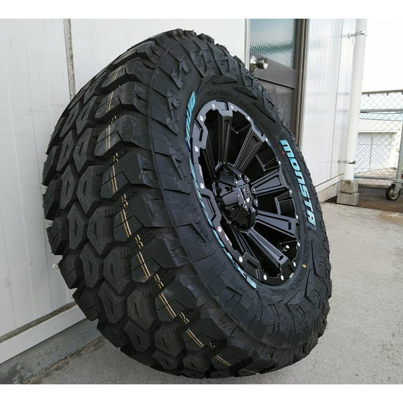 プラド ハイラックス FJ H3 タイヤホイールセット 17インチ DeathRock MONSTA エクストリームMUD 33x12.50R17 35x12.50R17の画像