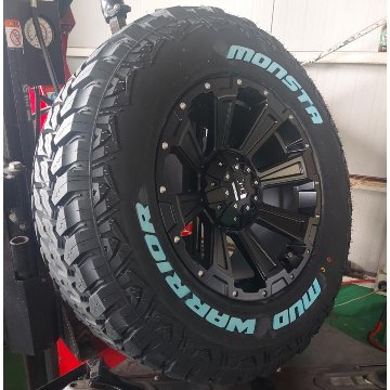 プラド ハイラックス FJ H3 タイヤホイールセット 17インチ DeathRock MONSTA マッドテレン 265/65R17 265/70R17の画像