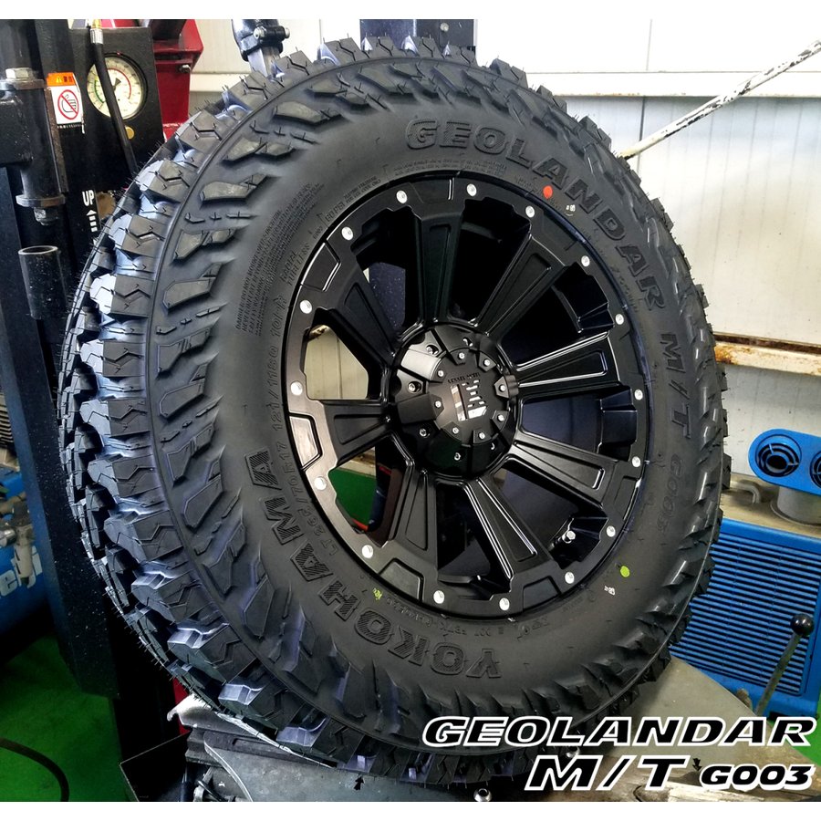 プラド ハイラックス FJ H3 タイヤホイールセット 17インチ DeathRock YOKOHAMA ジオランダー MT 265/65R17 265/70R17 285/70R17の画像