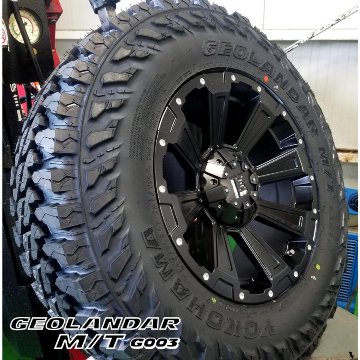 プラド ハイラックス FJ H3 タイヤホイールセット 17インチ DeathRock YOKOHAMA ジオランダー MT 265/65R17 265/70R17 285/70R17の画像