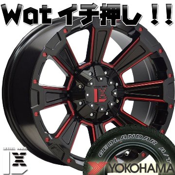 プラド ハイラックス FJ H3 タイヤホイールセット 17インチ DeathRock YOKOHAMA ｼﾞｵﾗﾝﾀﾞｰ G015 265/65RR17 265/70R17 285/70R17の画像