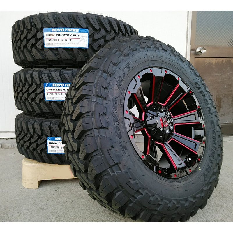 プラド ハイラックス FJ H3 タイヤホイールセット 17インチ DeathRock TOYO OPENCOUNTYR MT 265/65RR17 265/70R17 の画像