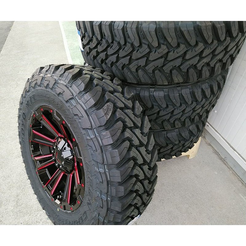 プラド ハイラックス FJ H3 タイヤホイールセット 17インチ DeathRock TOYO OPENCOUNTYR MT 265/65RR17 265/70R17 の画像