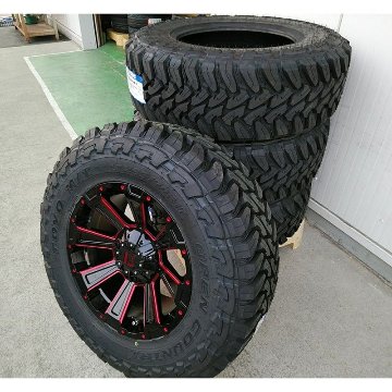 プラド ハイラックス FJ H3 タイヤホイールセット 17インチ DeathRock TOYO OPENCOUNTYR MT 265/65RR17 265/70R17 の画像