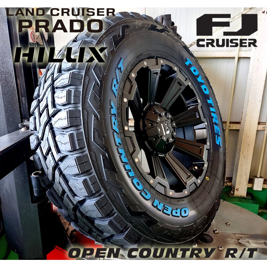 プラド ハイラックス FJ H3 タイヤホイールセット 17インチ DeathRock TOYO OPENCOUNTYR RT 265/65RR17 265/70R17 285/70R17の画像