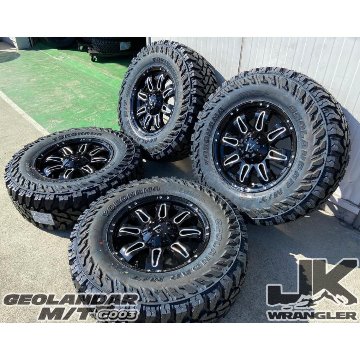 プラド ハイラックス FJ H3 タイヤホイールセット 17インチ Balano YOKOHAMA ジオランダー MT 265/65R17 265/70R17 285/70R17の画像