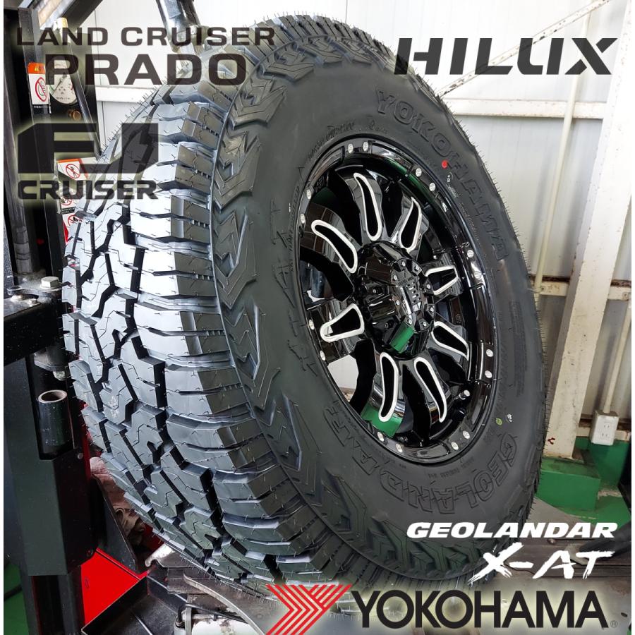 プラド ハイラックス FJ H3 タイヤホイールセット 17インチ Balano YOKOHAMA ｼﾞｵﾗﾝﾀﾞｰ X-AT 265/65RR17 265/70R17 285/70R17の画像