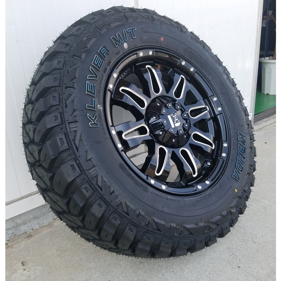 プラド ハイラックス FJ H3 タイヤホイールセット 17インチ Balano KENDA KR29 265/70R17の画像