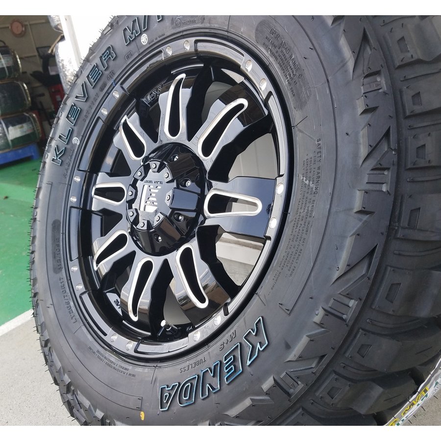 プラド ハイラックス FJ H3 タイヤホイールセット 17インチ Balano KENDA KR29 265/70R17の画像