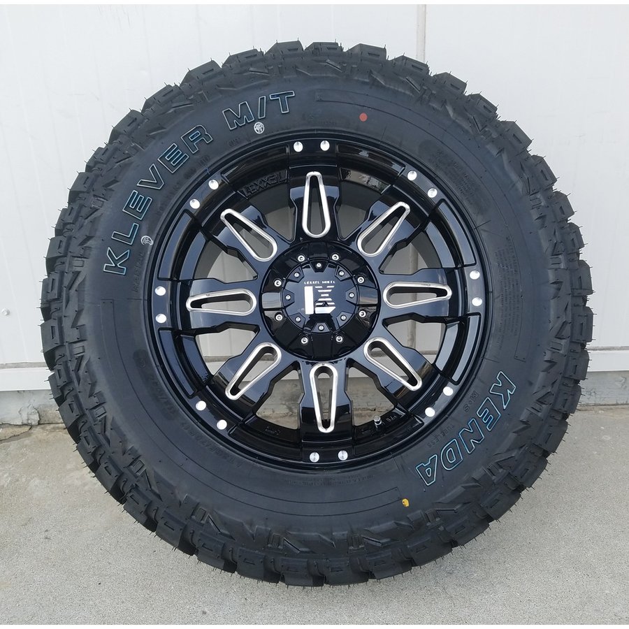 プラド ハイラックス FJ H3 タイヤホイールセット 17インチ Balano KENDA KR29 265/70R17の画像