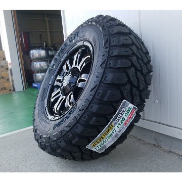 プラド ハイラックス FJ H3 タイヤホイールセット 17インチ Balano KENDA KR29 265/70R17の画像