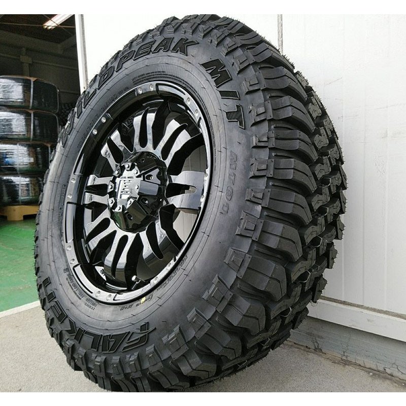 プラド ハイラックス FJ H3 タイヤホイールセット 17インチ Balano FALKEN Wildpieak MT01 265/70R17 285/70R17の画像