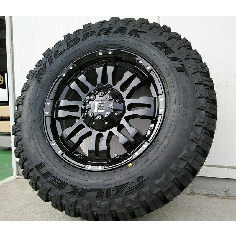 プラド ハイラックス FJ H3 タイヤホイールセット 17インチ Balano FALKEN Wildpieak MT01 265/70R17 285/70R17の画像