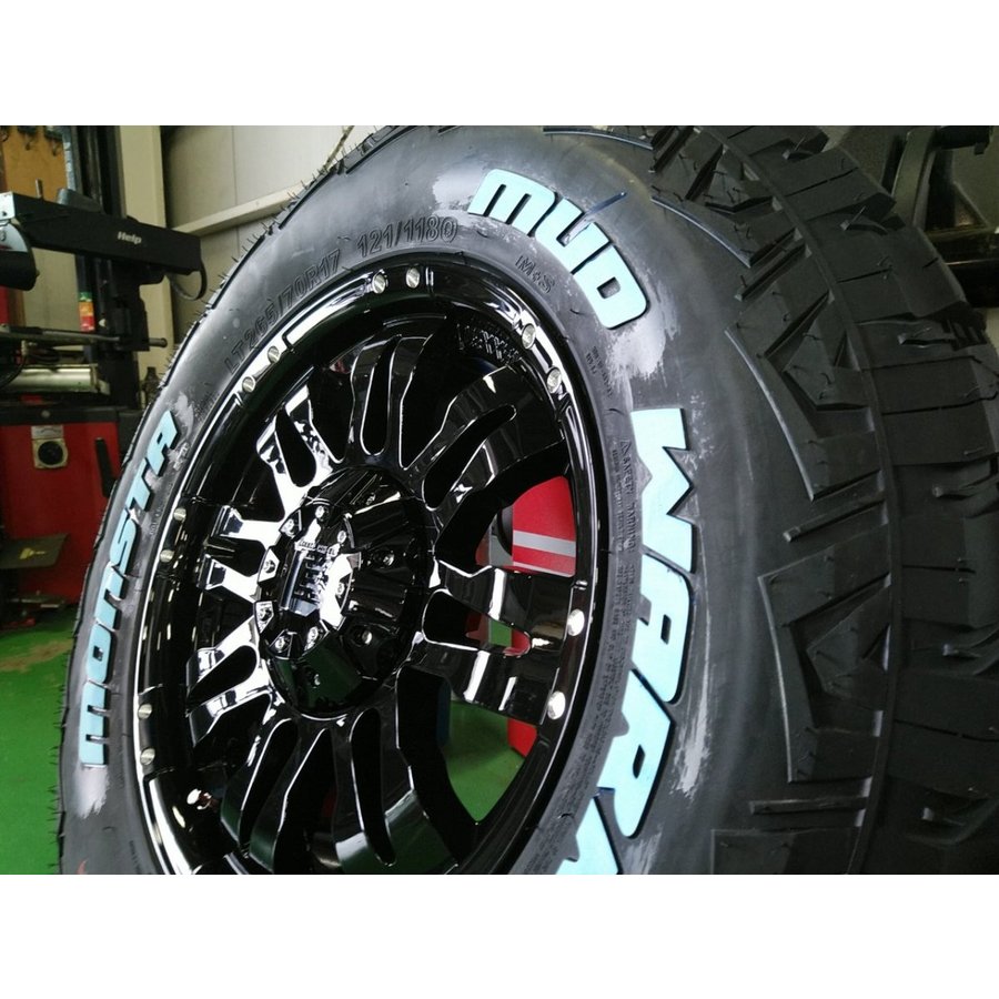 プラド ハイラックス FJ H3 タイヤホイールセット 17インチ Balano MONSTA マッドテレン 265/65R17 265/70R17の画像